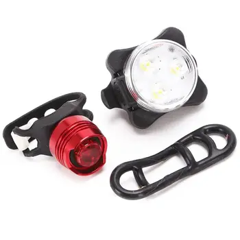 USB Nabíjateľné LED Svetlo na Bicykel Bicykel Lampa Nastaviť Predné Svetlo zadné Svetlo Nastavenie