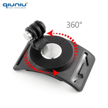 QIUNIU 3 v 1 360-Stupňový Otočný Podstavec Elastické Rukavice Mount Zápästie Noha Popruh Príslušenstvo pre GoPro Hero 7 6 5 4 3+ pre Xiao YI