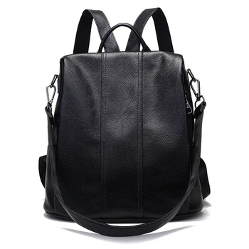 KYYSLO soft Anti-theft Originálne Kožené dámske batoh cestovná taška kórejská verzia wild veľkú kapacitu taška cez rameno ženy