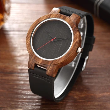 Jednoduché Kreatívne Drevené Hodinky 2020 Prírody Bambusu Mužov náramkové hodinky Quartz Jedinečných Hand-made Analógový Top Luxusné Športové Drevo Nové Hodiny