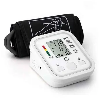 Homeuse Zdravotnej Starostlivosti Digitálny Lcd Hornej končatiny Krvný Tlak Monitor Srdcového Rytmu Automatický Merač Stroj Sfigmo pulsometer