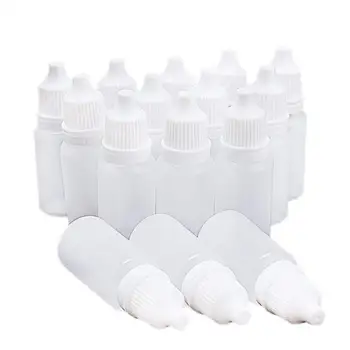 50 ks kvapkadla fľaše, plastové fľaše, prázdne fľaše (fľaše + zátka + zátka) - kapacita 10 ml