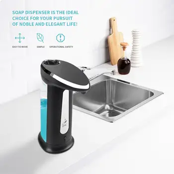 400 ml Inteligentný Senzor Automatický Dávkovač tekutého Mydla Touchless ABS elektrolyticky pokrývajú Sanitizer Dispensador pre Kuchyne a Kúpeľne