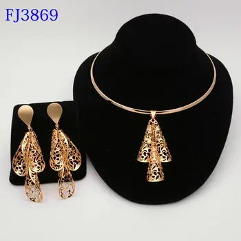 Saudská Arábia Luxusný Dubaj Šperky ženy, zlatá farba Afriky náušnice náhrdelníky sady Šperkov dary