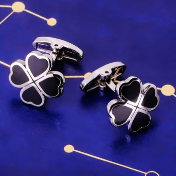 MAISHENOU Šperky francúzske Tričko Fashion manžetové gombíky pre Mužov Značky manžetové Tlačidlo s Black Ďatelina Vysoko Kvalitné Šperky