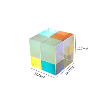 Optické Sklo X-cube Dichroickým Cube Design Kocka, Hranol RGB Senzory Splitter Vzdelávacie Darček Trieda Fyziky Vzdelávacie Hračka