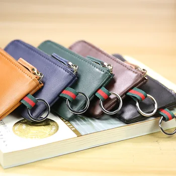 SIKU pánske kožené peňaženky mincu držiteľov módne tlačidlo peňaženky módne kľúča držiteľa