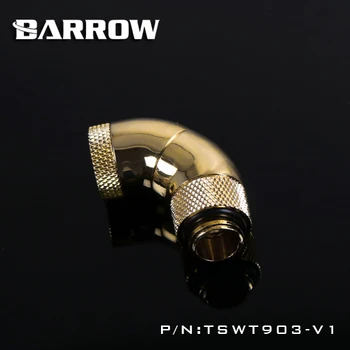 Barrow Biela Čierna Strieborná Tri Rotačné 90 Stupňov otočná IG1 / 4 extender vodné chladenie armatúry TSWT903-V1