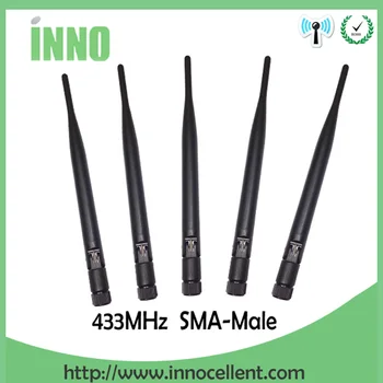 5 ks 433Mhz Antény SMA Samec Konektor 5dbi 433 MHz antenne 433m nepremokavé smerová anténa Wireless Repeater Lorawan Emeter