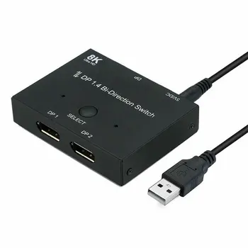 DP DisplayPort 1.4 Bi-Smerový Prepínač Splitter Converter, mtf so sídlom Hub 8K pre DVD HDTV pre Xbox a na PS3 pre PS4
