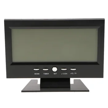 LCD Digitálny Budík na batériový Spánok Hodiny Času Dátumu Teploty, Displej pre Domáce Izba Office Dekor