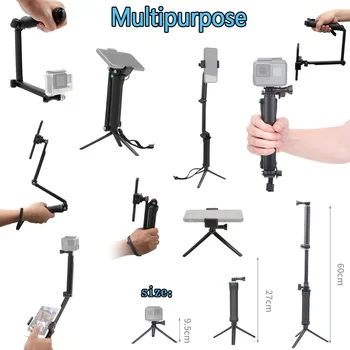 3 Spôsob Grip Nepremokavé Monopod Selfie Stick Statív Stojan pre GoPro Hero 7 6 5 4 Relácie pre Go Pro Príslušenstvo