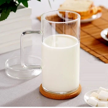 650 ml Zahustiť sklo pohár mlieka, šťava pohár veľkú kapacitu lenivý pohár ručné remeselné transparentné jednoduché vysokej teplote