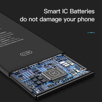 Kuulaa Originálne Batérie Pre iPhone 6 6 7 8 X Plus Batterie Výmena Za iPhone 5s 6 s Batterie High Polymer Lithium Batéria