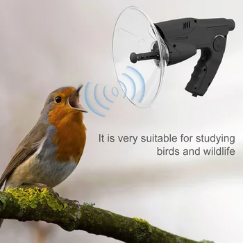 Zväčšenie 8X Zosilňovač Zvuku Ucho Bionic Vtákov Nahrávanie Watcher so Slúchadlami Watcher Vonkajšie Nástroje Počúvanie Vták Nástroj