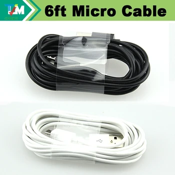 100ks/veľa kvalitných Micro USB Dátový Kábel 1M 3 FT 2M 6 3M 10 FT Pre Samsung Xiao HTC huawei Chargingwholesale lacné