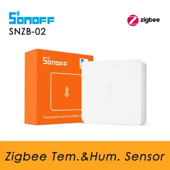 SONOFF SNZB 02 Zigbee Teploty a Humidify Monitor Snímača, Práca s SONOFF Zigbee Most, Údaje v Reálnom čase o eWeLink App