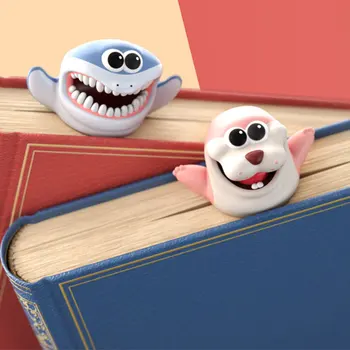 Šialený Záložku Stereo Kawaii Cartoon Záložku 3D Zvierat Šialený Záložky pre Knihu PR Predaj