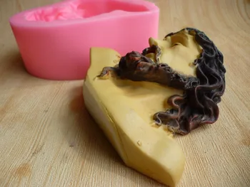 Sviatok Ježiš hlavu obrázok fondant tortu silikónové formy na mydlo čokoláda, formy na pečenie kuchyňa