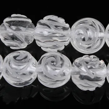 Ametyst/rose quartz/údená quartz/white crystal vyrezávané kvet kolo pre KUTILOV, šperky, takže voľné korálky FPPJ veľkoobchod prírody
