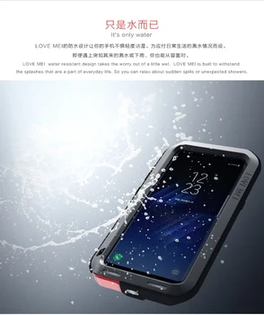 Silný Shockproof Nečistoty Dôkaz, Hliníkový Obal Pre Samsung Galaxy S8 Plus Puzdro Telefón Plášťa Pokožky Taška