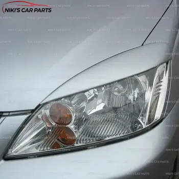 Obočie na svetlomety pre Mitsubishi Lancer IX 2003-2007 ABS plast riasiniek rias liatie dekorácie auto tuning styling