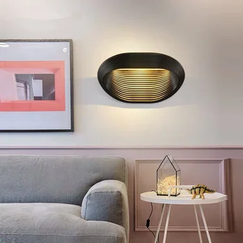Moderné Novinka Koridoru LED Nástenné Svietidlo White/Black/Gold Telo Steny v Obývacej izbe Sconce Posteli Nástenné Svietidlá Povrchová Montáž 220V