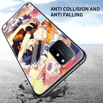 Luxusné Tvrdeného Skla Telefón Prípade OnePlus 8 Nord 5G 8T 8 7 7T Pro Z Anime Haikyuu Nekoma Pevný Zadný Kryt Coque Fundas Capa
