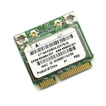 BroadCom BCM94322HM8L BCM4322 SPS:504664-001 Half Mini PCI-Express PCIe Bezdrôtové siete WLAN Wifi Karta pre HP DV2 DV3 DV6 DV7 4300