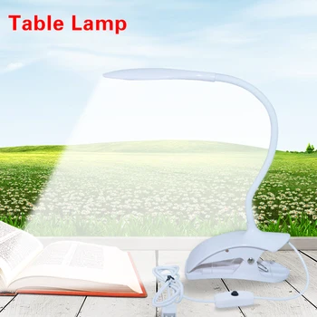 USB led knihy svetlo LED Stôl, stolná Lampa s Klip Dotykový Spínač nočné Svetlo Ochrana Očí USB Nabíjateľné LED Stolná lampa Tabuľka