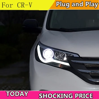 Auto Styling Pre Honda CR-V CRV svetlomety na roky 2012-hlavy lampy, LED Svetlo, predné svetlo Bi-Xenon Šošovky, xenon HID