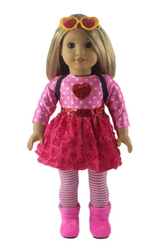 Módne Bábiky Oblečenie Nastaviť Hračky Oblečenie, Oblečenie pre 18-palcové American Doll Ležérne Oblečenie Mnoho Štýl pre Výber X115