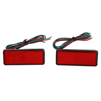 2x LED Červený Reflektor Chvost Brzda Stop Značku Ľahkých Nákladných Prívesov ATV RV Motorových SUV
