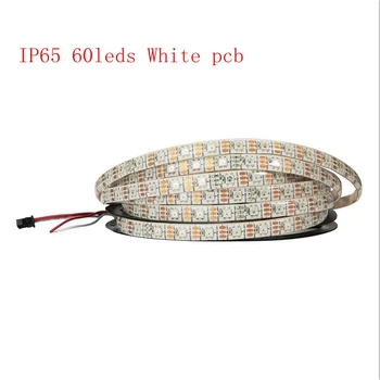 WS2812B DC5V Vodotesný LED Pixel Pásy Svetla 1M/4M/5M 2812 IC Vstavané Individuálne Adresovateľné RGB Pásky Lampa 30/60/144 Led/m