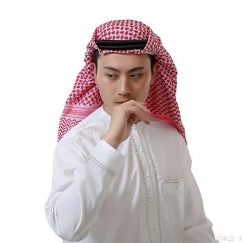 138*138 cm Muž Moslimských arabčina Rôzne Hlavu Šatku Keffiyeh Námestie Koberčeky Muž Islamský Hidžáb Ramadánu Saudskej Arabských hlavový most Príslušenstvo