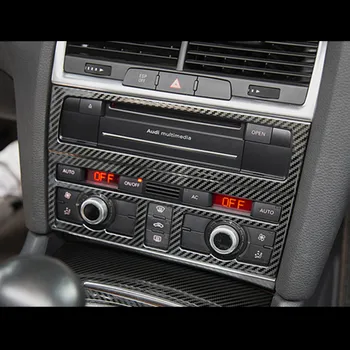 Auto Styling Konzoly Klimatizácia CD Panel Dekorácie Kryt Výbava Pre Audi Q7 2008-Interiéru Nálepky, Auto Príslušenstvo
