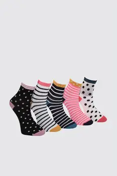 Trendyol Vytlačené 5'li Package Pletené Ponožky TWOAW21CO0138