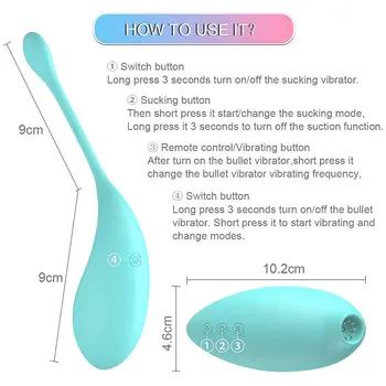 Klitorálny Sania Vibrátor Bezdrôtové Diaľkové Ovládanie Nositeľné Vibrátor Bradavky Stimulátor Klitorisu Vibračné Vajíčko Dospelých, Sexuálne Hračky