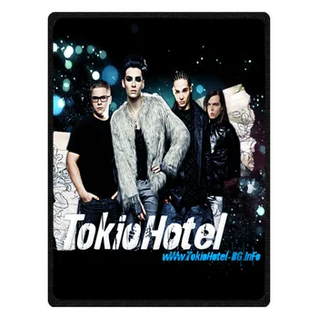 Tokio Hotel Tlač Super Mäkké Manta Coral Flanelové Deka Posteľ Lietadlo Cestovné Hodiť Prikrývky, Baby, Deti, Prístelky List
