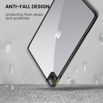 SUAIOCE Ochranné Tablet Case For iPad Pro 11 12.9 Prípade 2020 Ultra Tenké Shockproof Jasné Zadný Kryt Pre iPad Pro Prípade 11 palca