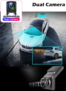 ANTCAM 4G WiFi skryté Auta DVR dash Cam GPS Logger FHD1080P Auto video Rekordér Podporu Live Monitorovanie na Diaľku s Zadná Kamera
