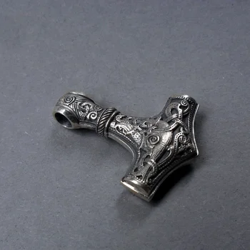 Viking Nehrdzavejúcej Ocele Tor Kladivo Mjolnir Prívesok Škandinávskych Náhrdelník Nordic Amulet Šperky