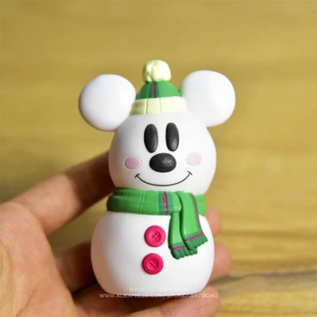 Disney Mickey Mouse snehuliak 9 cm Anime Bábika z PVC, Akčné Figúrky Príslušenstvo Figúrky, Hračky, model pre Deti darček