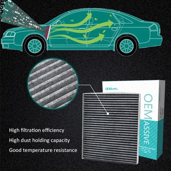 Auto uhlím Peľ Kabíny A/C vzduchový Filter Pre Hyundai Akcent Tucson Veloster Kia Rio Sportage 97133-2E200 97133-2E210AT
