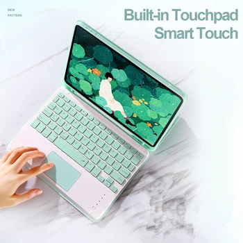 Touchpad Keyboard Case for iPad Vzduchu 4 10.9 2020 Prípade klávesnice Vzduchu 3 10.5 7. 10.2 Kryt W Ceruzka držiteľa funda touchpad Klávesnica