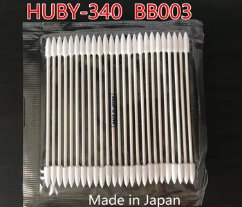 10 Pack ( 25 ks/Bal.) HUBY-340 BB-003 Ostré hlava 3-palcový bavlnenou handričkou lintless priemyselné bavlna puky tampón stick BB003