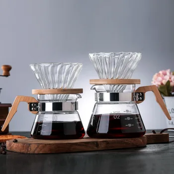 Prenosné Sklo turecká Káva Hrniec Nastaviť Veľkú Kapacitu Viacúčelový Percolator Coffee Pot Šálku Čaju s Filtrom Kuchyňa Coffeeware