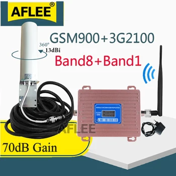 900 1800 2100 GSM Repeater 2G, 3G, 4G Zosilňovač Signálu Celulárnej siete 3G, LTE 4G DCS Celulárnej Zosilňovač 4G Siete Mobilný Signál Booster