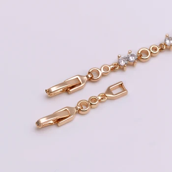MxGxFam ( 19.8 cm ) Zlatá Farba Náramky Pre Ženy Elgent Šperky Hot AAA+ Kubický Zirkón Darček pre Dievča Priateľovi