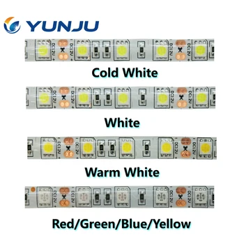 LED Pásy 5050 DC12V 60LEDs/m 5m/mnoho Flexibilné LED Svetlo RGB RGBW 5050 LED Pásy